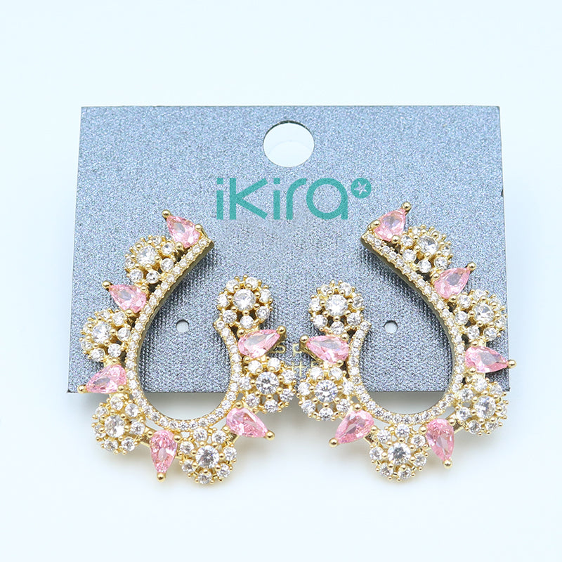 ikira_jewelry_earrings_pink_gemstone_gold_stud_earrings_pink_2