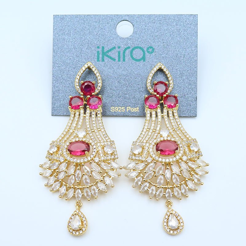 ikira_jewelry_earrings_red_gemstone_gold_drop_earrings_red_2