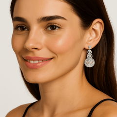 Regal Blossom Drop Earrings