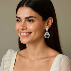 Midnight Mirage Teardrop Earrings