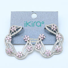 ikira_jewelry_earrings_silver_flower_stud_earrings_pink_2