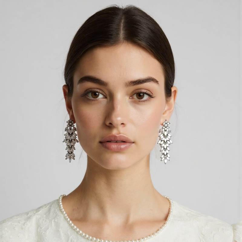 Frostlight Cascade Earrings