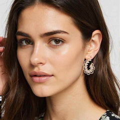 Water Drop-Shaped Wing Earrings