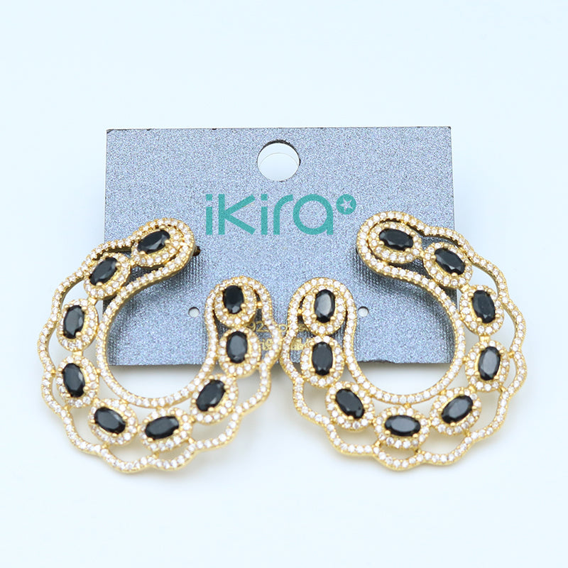 ikira_jewelry_earrings_white_gold_and_black_gemstone_stud_earrings_black_2