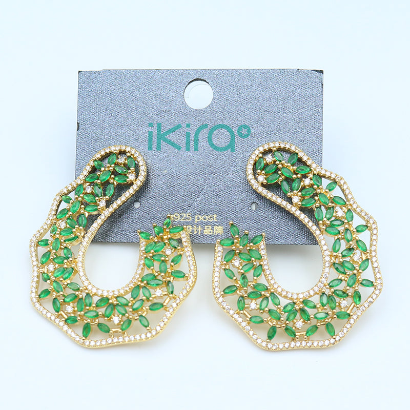 ikira_jewelry_earrings_Emerald_Garden_Whisper_Stud_Earrings_2