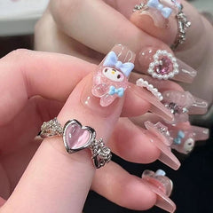 Cartoon dopamine nail art