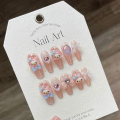Cartoon dopamine nail art