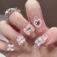 Cartoon dopamine nail art