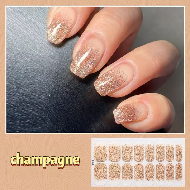 Flash Silver gradient nail patch