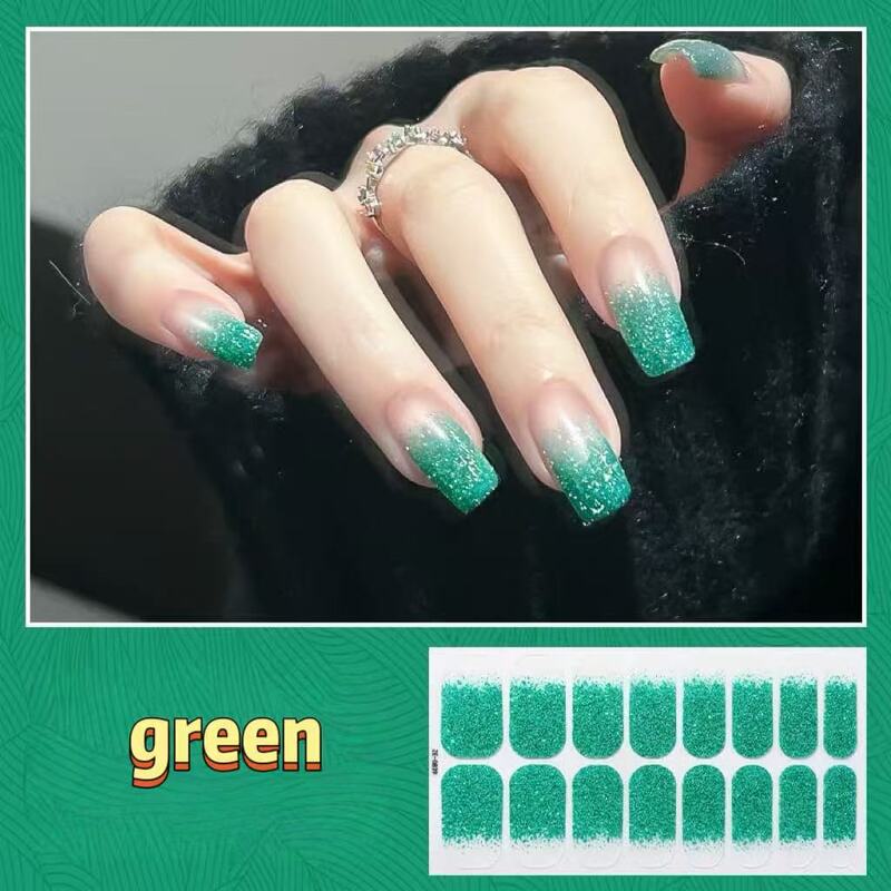 Flash Silver gradient nail patch