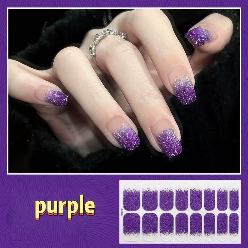 Flash Silver gradient nail patch