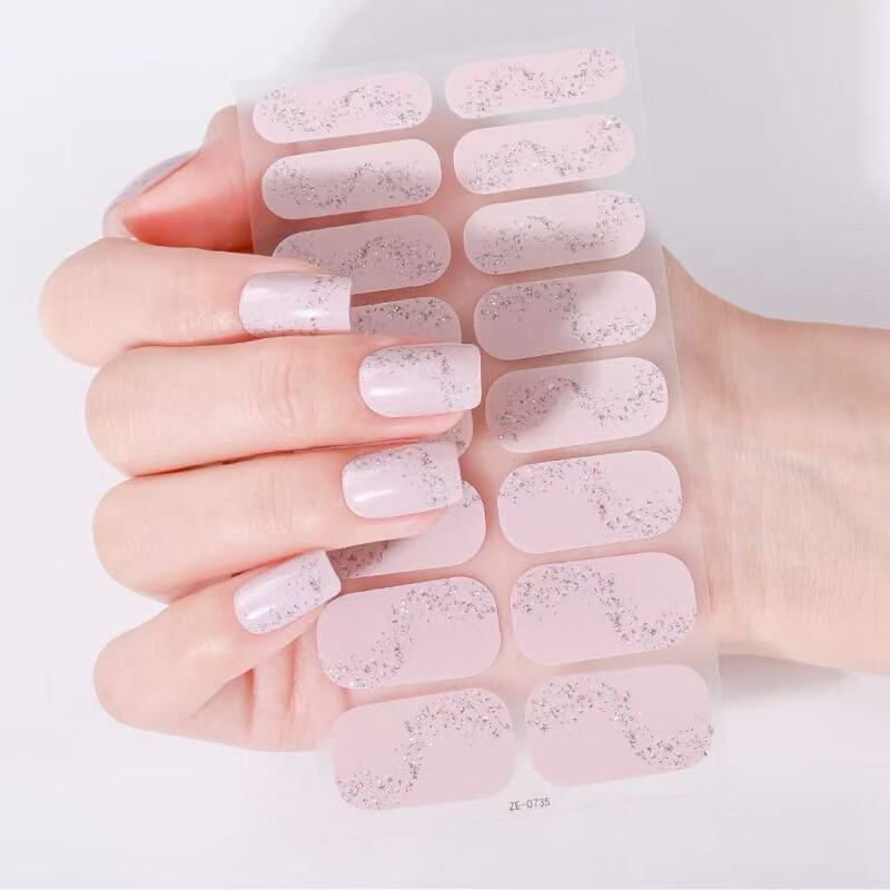 Little Fresh Purple Love Nail Art