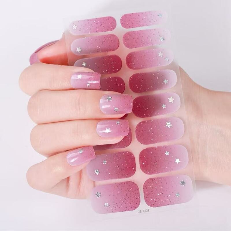 Little Fresh Purple Love Nail Art