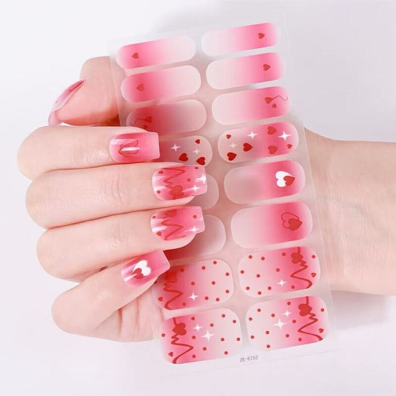 Little Fresh Purple Love Nail Art